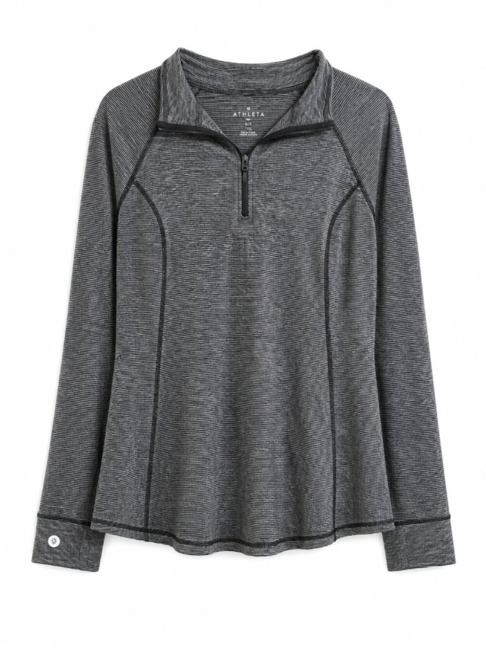 Torrid Active Size 3 Gray Heathered Quarter Zip Athletic Pullover